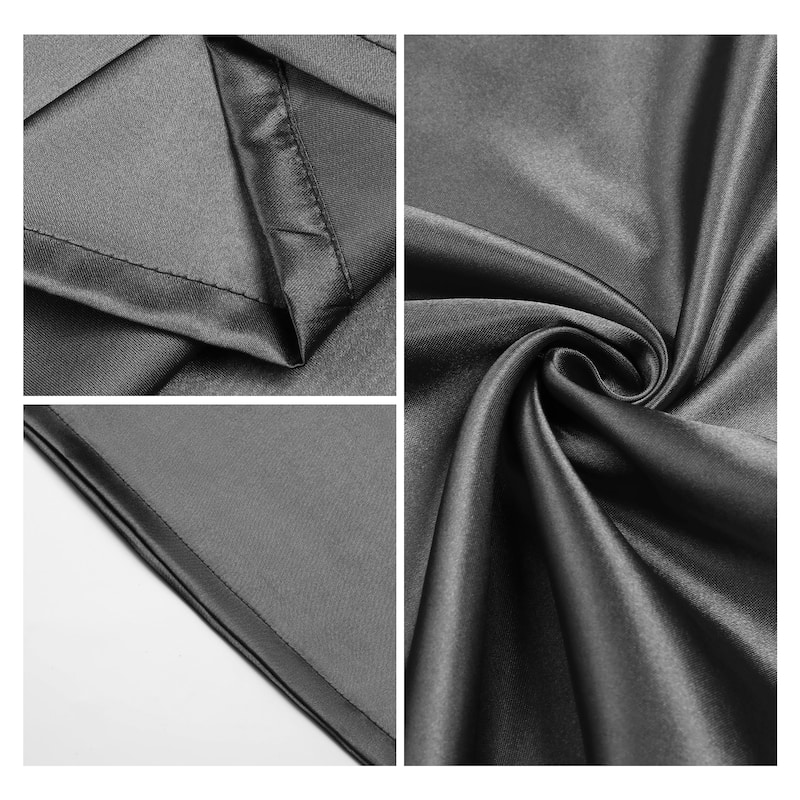1 Pcs Satin Pillow Cases for Hair and Skin, Cooling Pillow Covers - Dark Gray