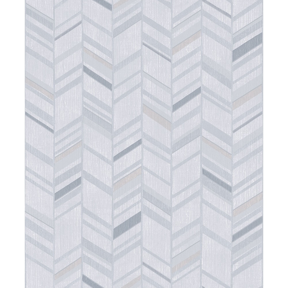 Galerie Wallcoverings Special FX 2 Collection Glitter Chevron Mylar on Non-woven Wallpaper Roll