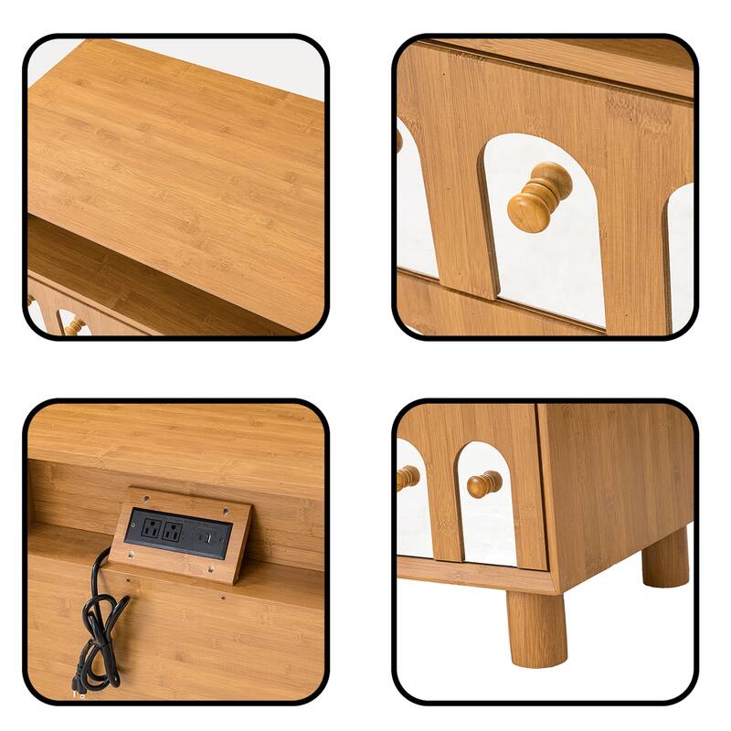 Two Drawers Nightstand