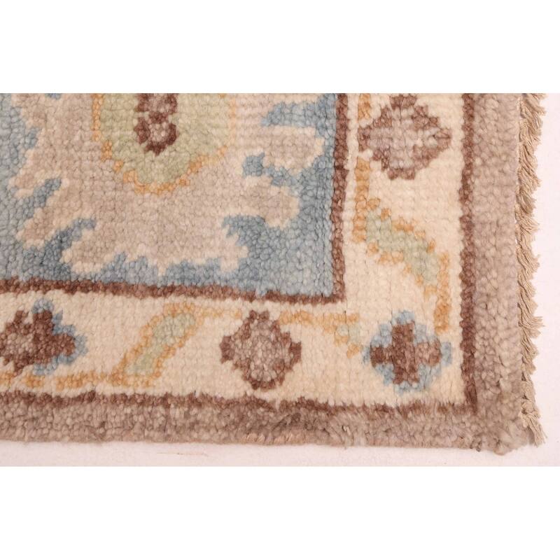 ECARPETGALLERY Hand-knotted Modern Oushak Taupe Wool Rug - 8'1 x 9'10