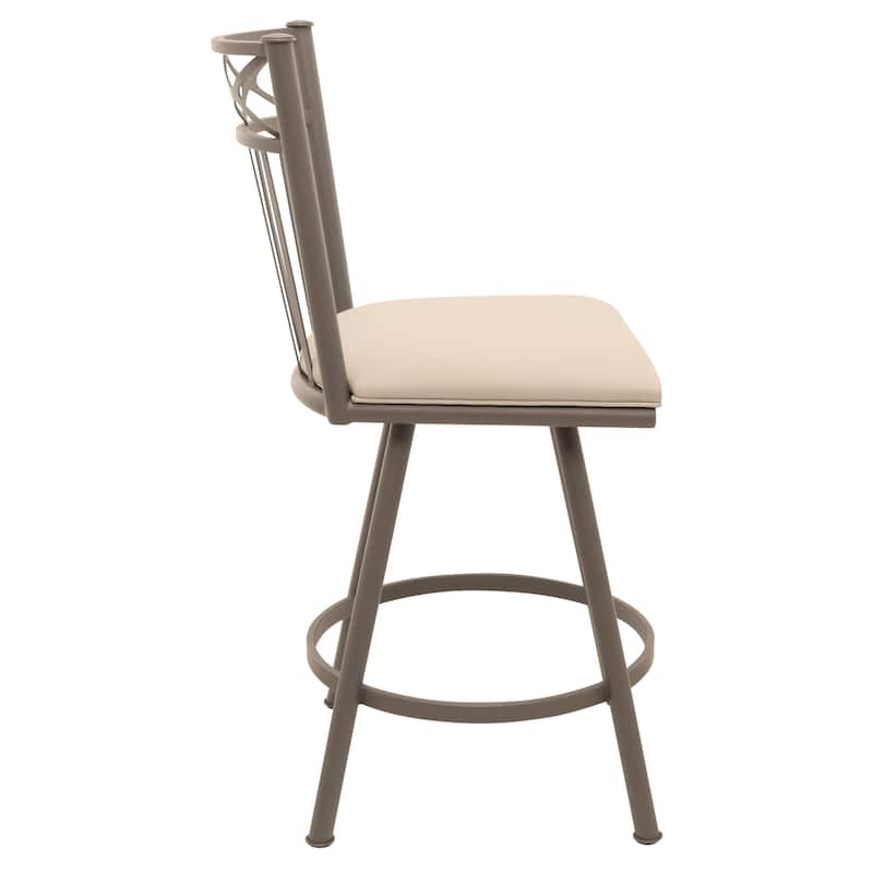 Tempo Furniture Lennix Swivel 26" Counterstool w/ Fully Welded Metal Frame (Commercial Grade) by Furnish Theory (Various Colors)