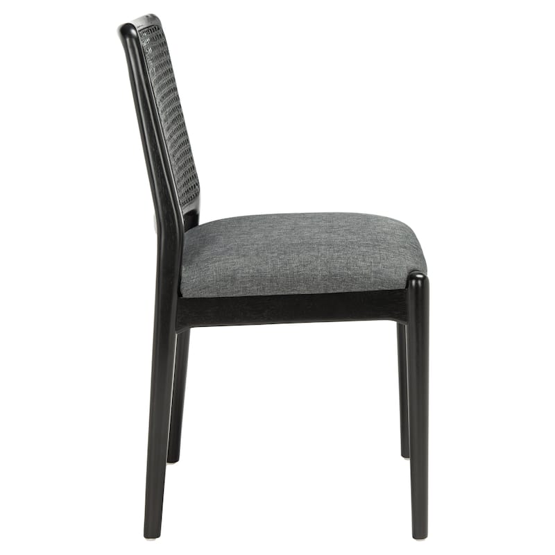 SAFAVIEH Reinhardt Rattan Cushion Dining Chair (Set of 2) - 19" W x 17.5" L x 32" H