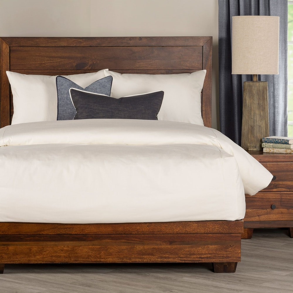 Overall Denim-Style Bed Cap Comforter Set with Sewn Corners