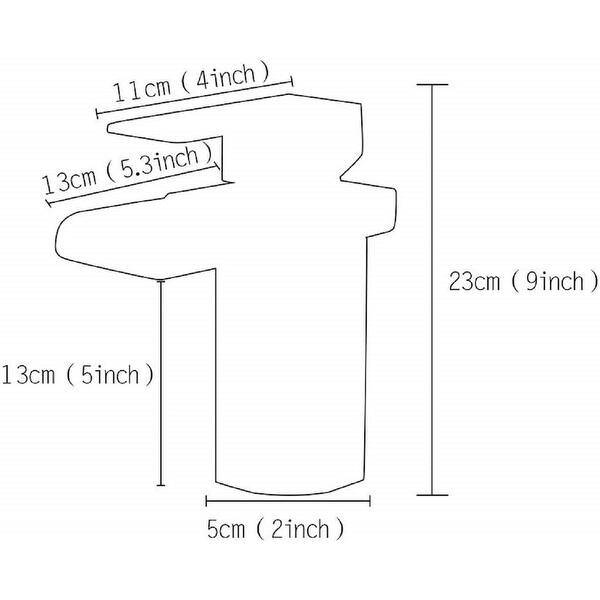 Lordear Waterfall Bathroom Sink Faucet Single Handle Brushed Nickel