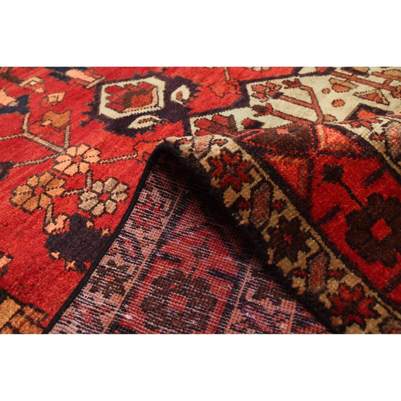 ECARPETGALLERY Hand-knotted Kayseri Vintage Light Red Wool Rug - 4'10 x 6'9
