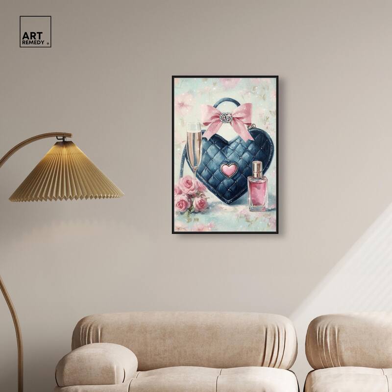 Little Heart Shaped Purse II Canvas by Art Remedy