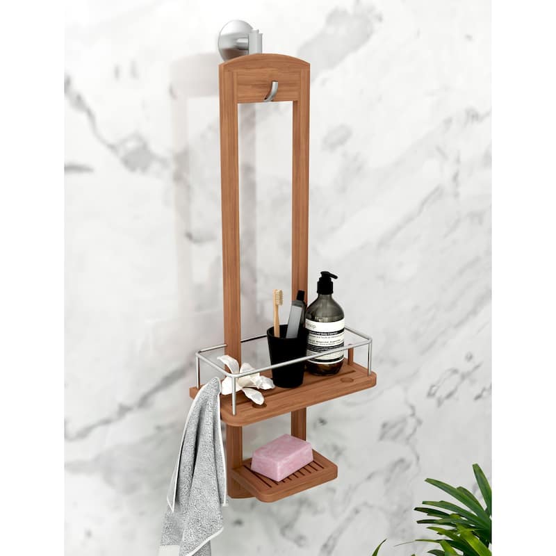 The Original Moa Small Teak Shower Caddy