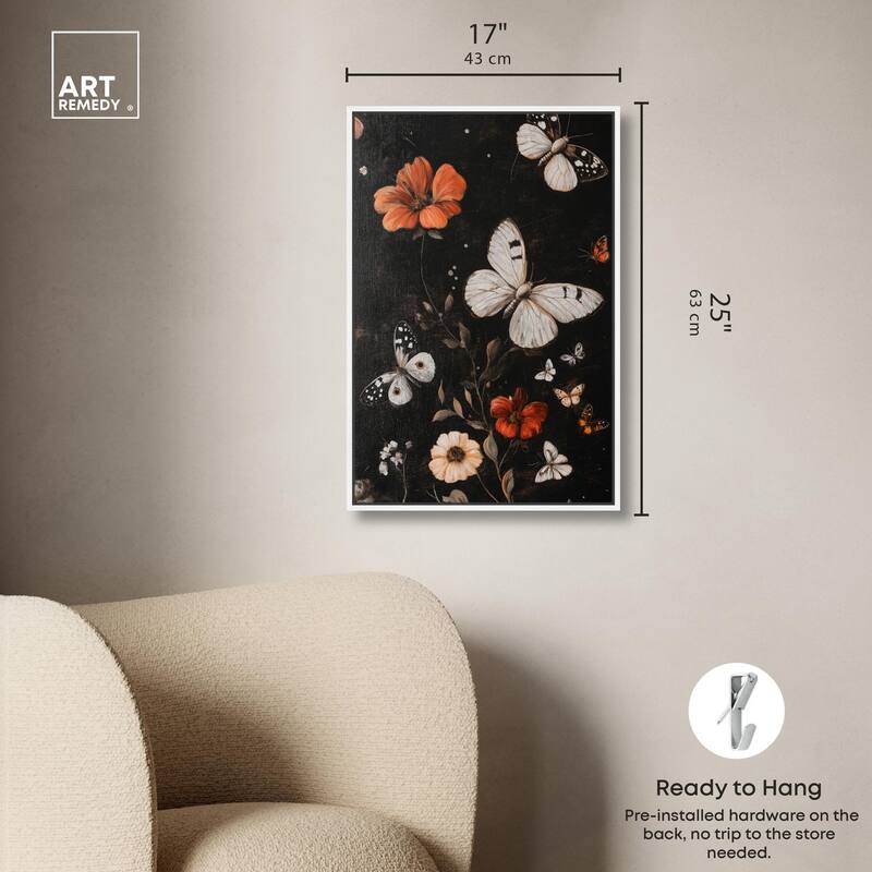 Butterfly Wing Patterns Canvas by Art Remedy