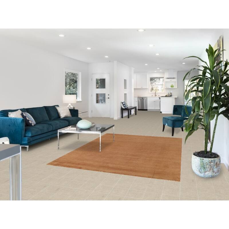 Modern Gabbeh Oriental Area Rug Hand-Knotted Wool Carpet - 5'7"x 7'6"