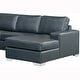 preview thumbnail 19 of 23, Mitchell Modern Premium Top Grain Italian Leather Sectional Sofa