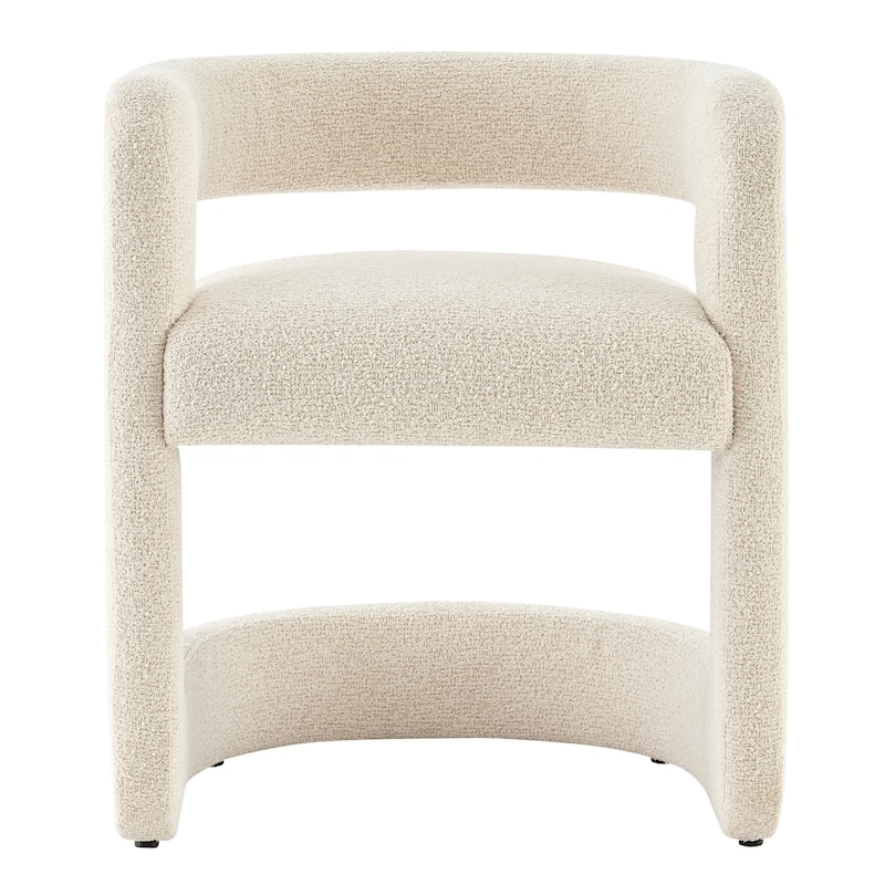 NPD Furniture Althea Boucle Dining Side Chair