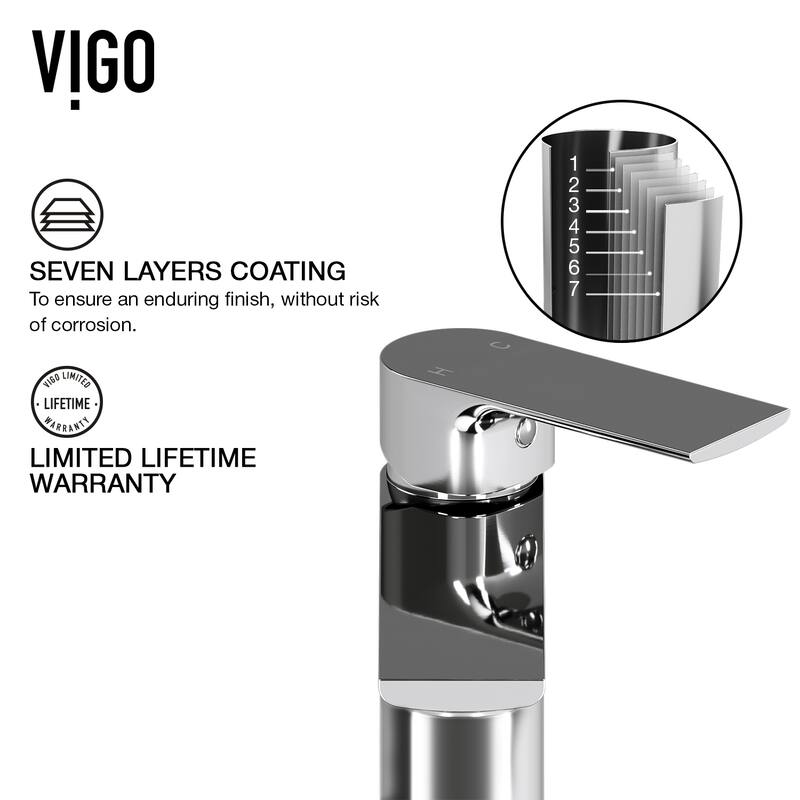 VIGO Starr 15"L x 15"W MatteStone Vessel Sink and Norfolk 11"H Faucet Set