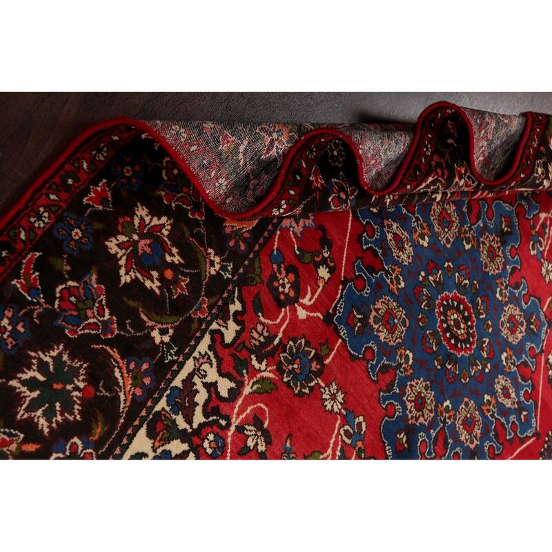 Floral Traditional Bakhtiari Persian Area Rug Hand-knotted Wool Carpet - 6'10" x 9'7"
