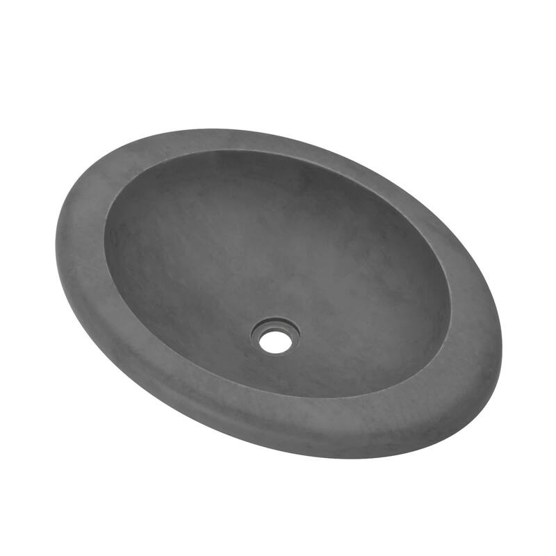 Native Trails Cuyama 21" NativeStone Drop In Bathroom Sink - Slate