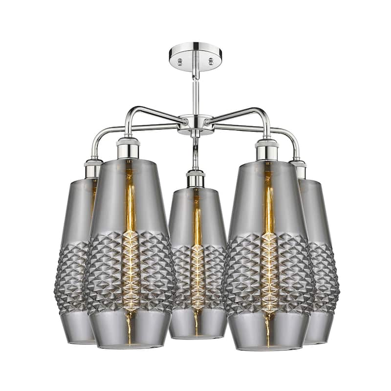Innovations Lighting 516-5CR-22-25 Windham Chandelier Windham 5 Light