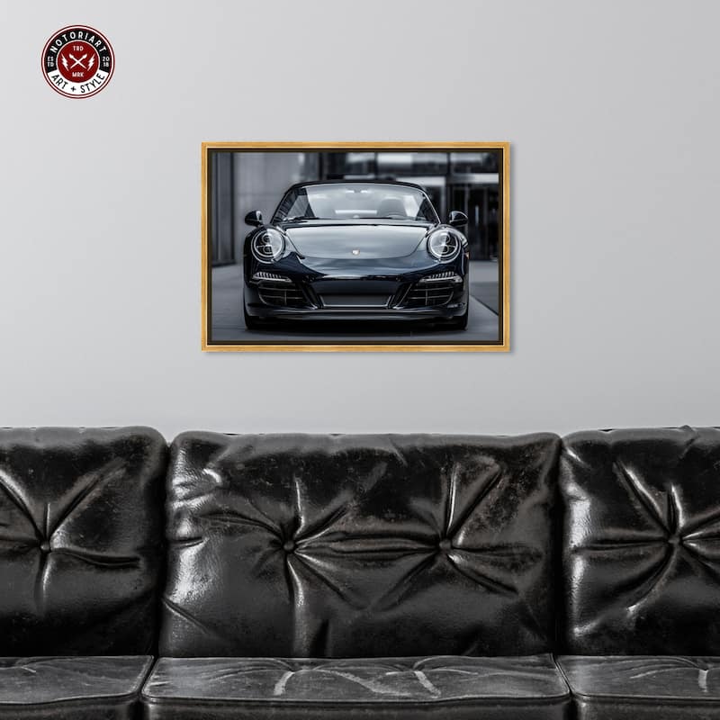 Notoriart Classy Car Framed Car 1 Piece Canvas Wall Art