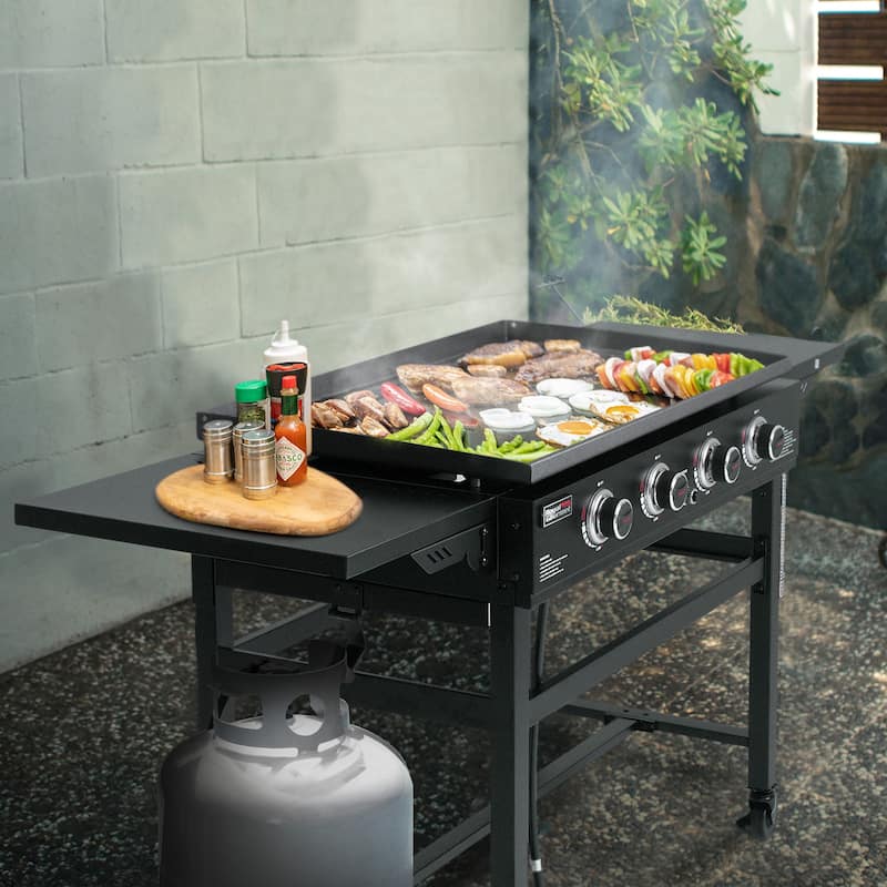 Royal Gourmet GB4001B 4-Burner Propane Gas Grill Griddle