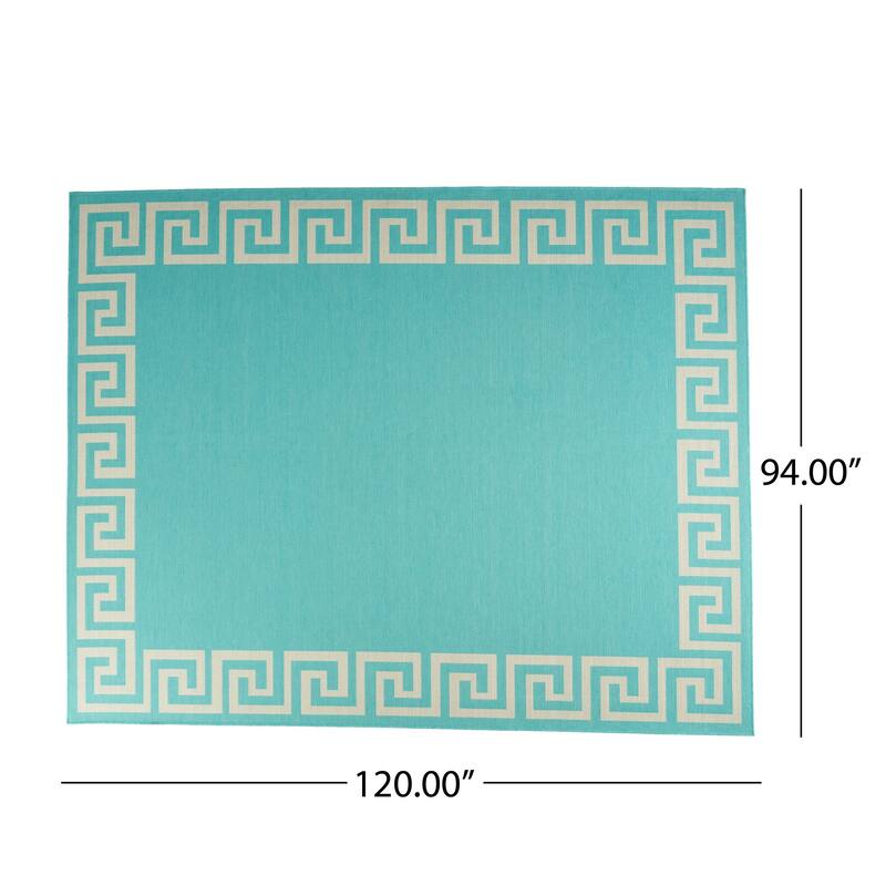 Preveli Greek Key Indoor/ Outdoor Area Rug by Christopher Knight Home