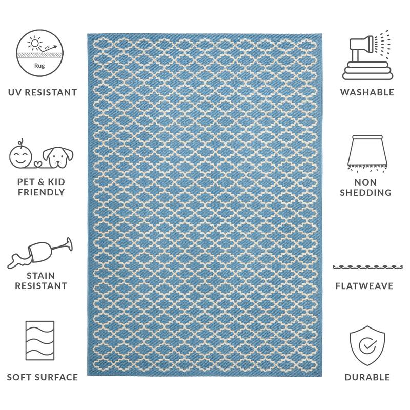 SAFAVIEH Courtyard Gerdi Indoor/ Outdoor Patio Backyard Rug
