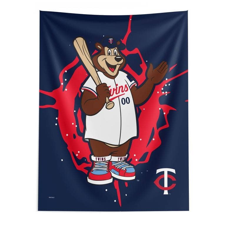 MLB Mascot Printed Wall Hanging - 50" x 60" - Minnesota Twins