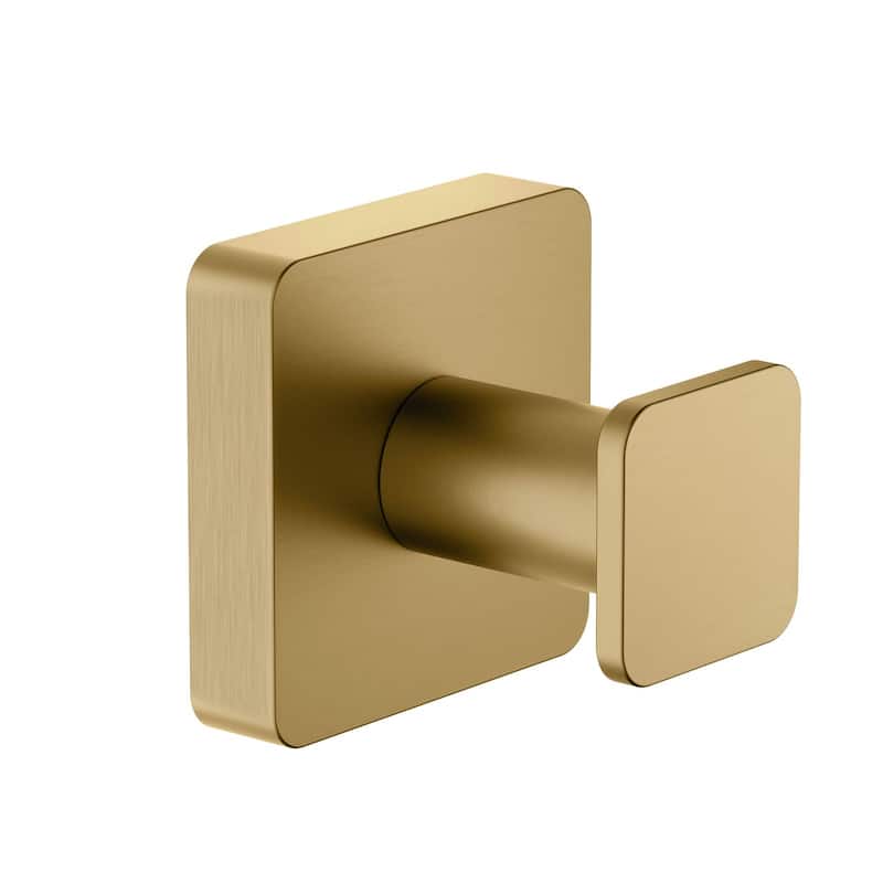Blaze Bathroom Towel and Robe Hook - Brushed Brass