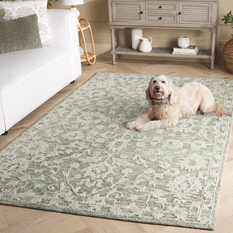 SAFAVIEH Handmade Marquee Maliqe Modern Wool Rug