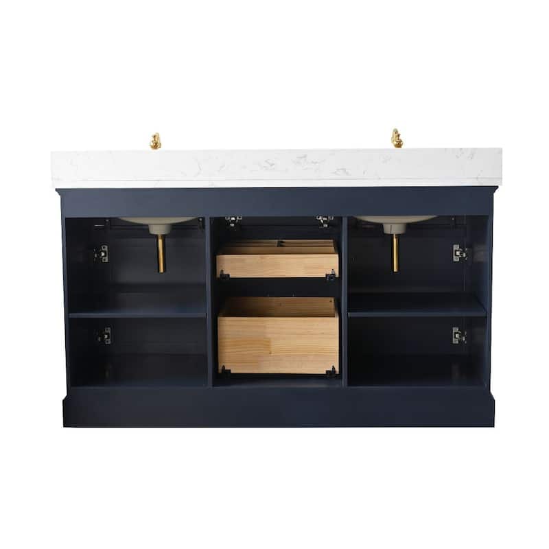 Sudio Design Thompson 60" Double Bathroom Vanity