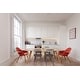 preview thumbnail 32 of 71, Organic Upholstered Fabric Modern Armchair with Natural Wooden Legs for Dining Room Office or Accent Lounge Side Chair