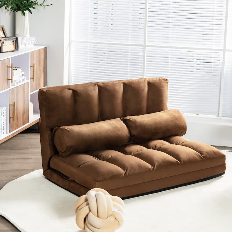 Costway Foldable Floor Sofa Bed 6-Position Adjustable Lounge Couch