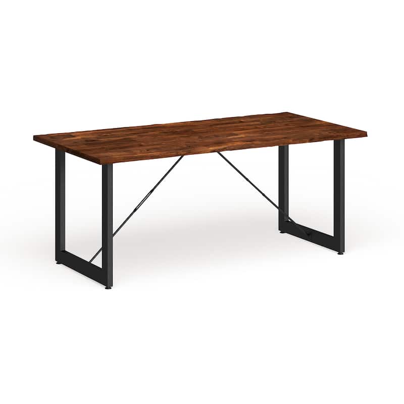 Mass Walnut 71-inch Live Edge Wood Dining Table by Furniture of America
