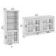 preview thumbnail 3 of 7, Westbrook 60W TV Stand for 75 Inch TV and Bookcases by Bush Furniture