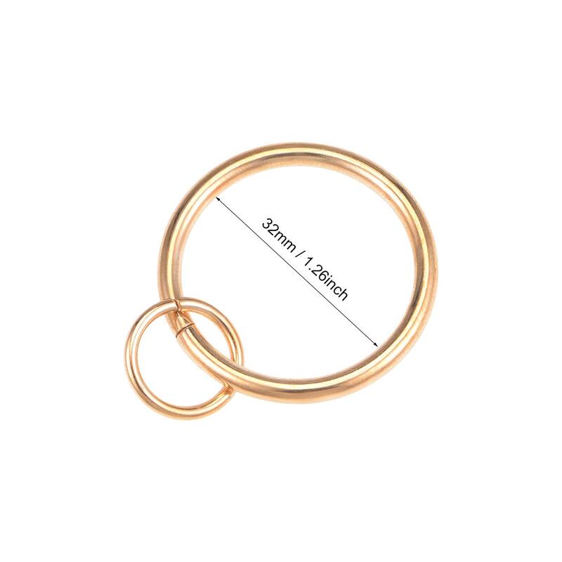 Curtain Ring Metal Drapery Rings for Curtain Rods, 7 Pcs