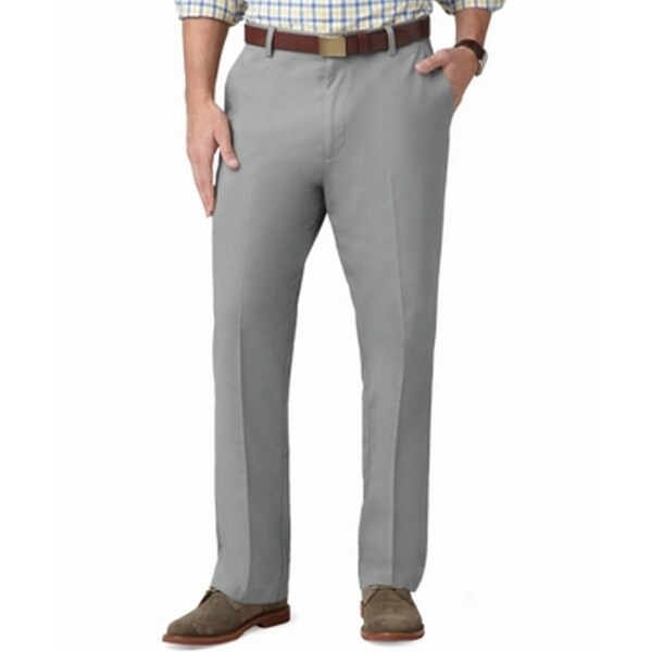 Dockers Gray Men's Size 38x34 Classic-Fit Easy Khakis Dress Pants
