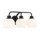preview thumbnail 18 of 19, Bellevue SHBF93290 3 Light 24" Wide Vanity Light with Opal Glass