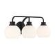 preview thumbnail 7 of 19, Bellevue SHBF93290 3 Light 24" Wide Vanity Light with Opal Glass