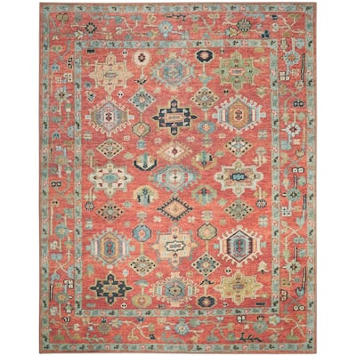 Nourison Vintage Washables Indoor only Red Persian Area Rug