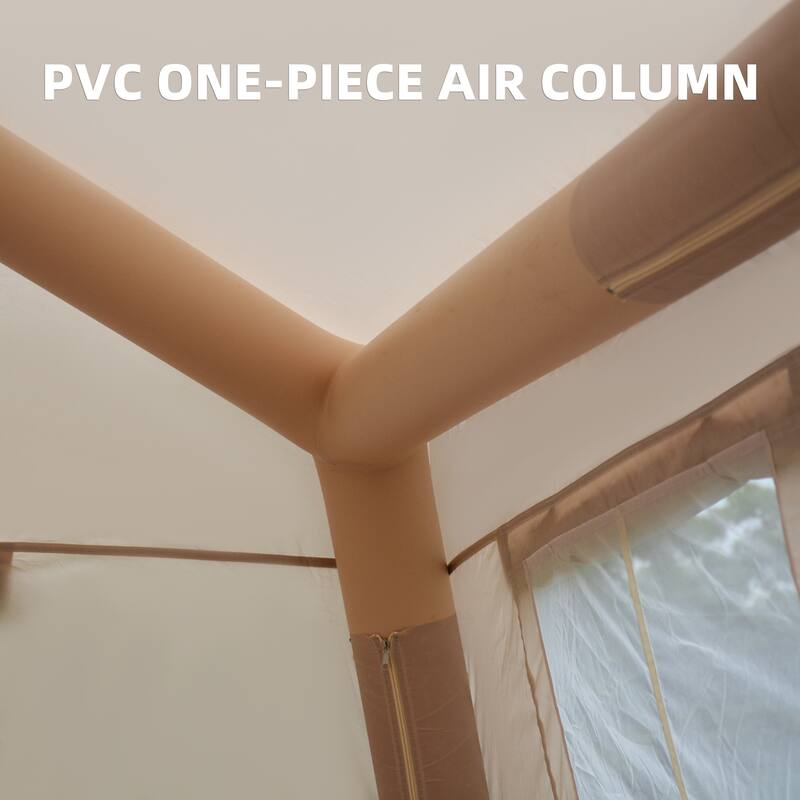 11m² Inflatable Tents for Camping, Blow Up Tent with Hand Pump, Easy Setup InflatableTent 4 Season Tent