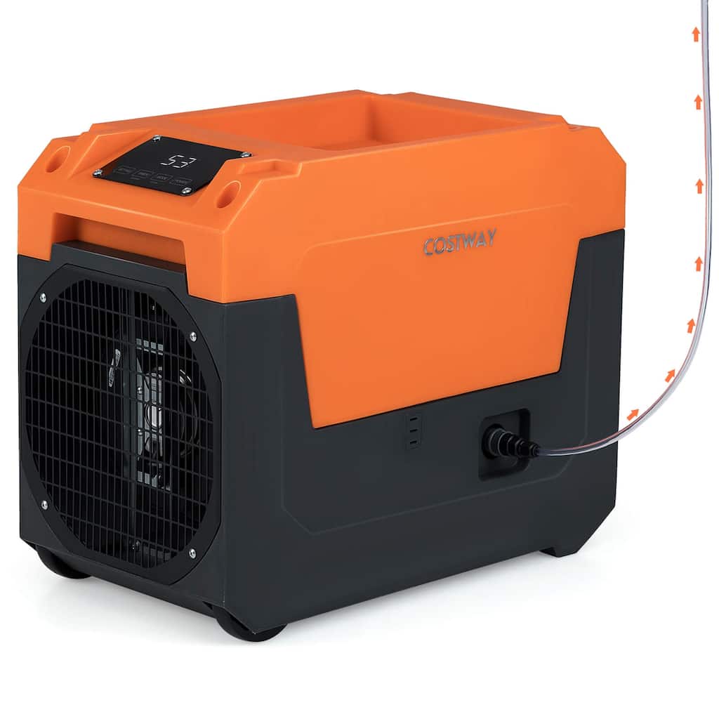 Costway 140 Pints Commercial Dehumidifier with Pump, Drain Hose for - See Details
