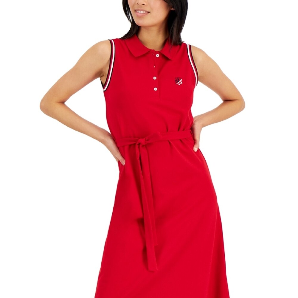 Tommy Hilfiger Women's Short Sleeve Flare Polo Dress Red Size Small - Bed Bath & Beyond - 40630356 Tommy Hilfiger Women's Short Sleeve Flare Polo Dress Red Size Small - Bed Bath & Beyond - 40630356