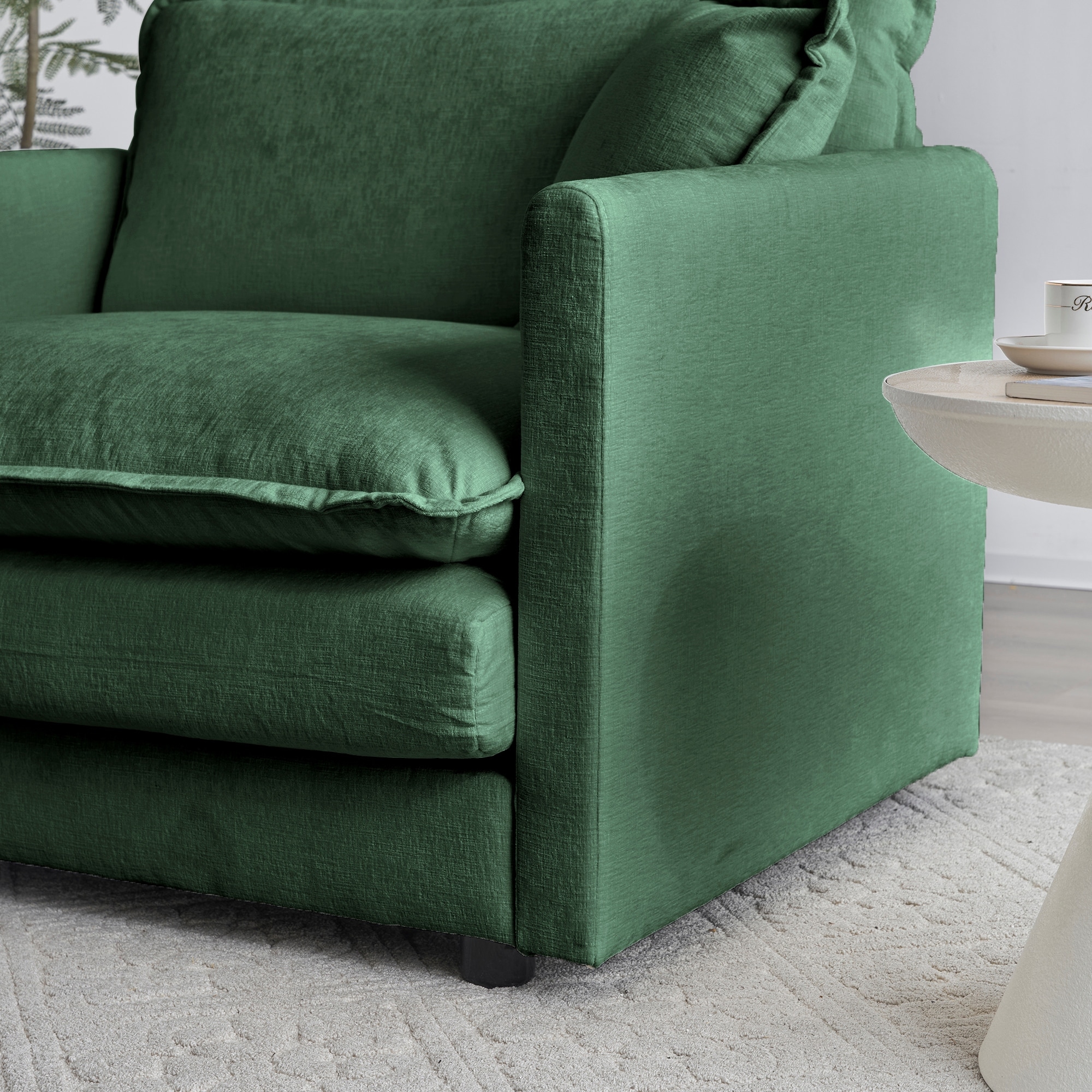 Green sofa chair discount