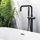 preview thumbnail 3 of 34, WOWOW Floor Mount Single-Handle Freestanding Tub Faucet