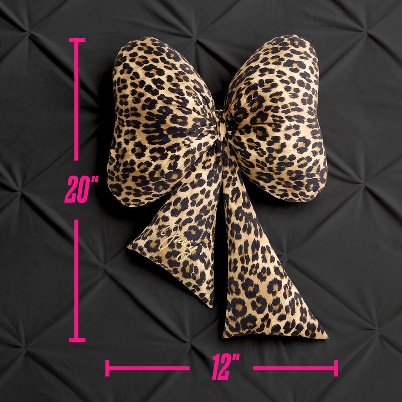 Juicy Couture Bow Shaped Pillow Decorative 1-Piece