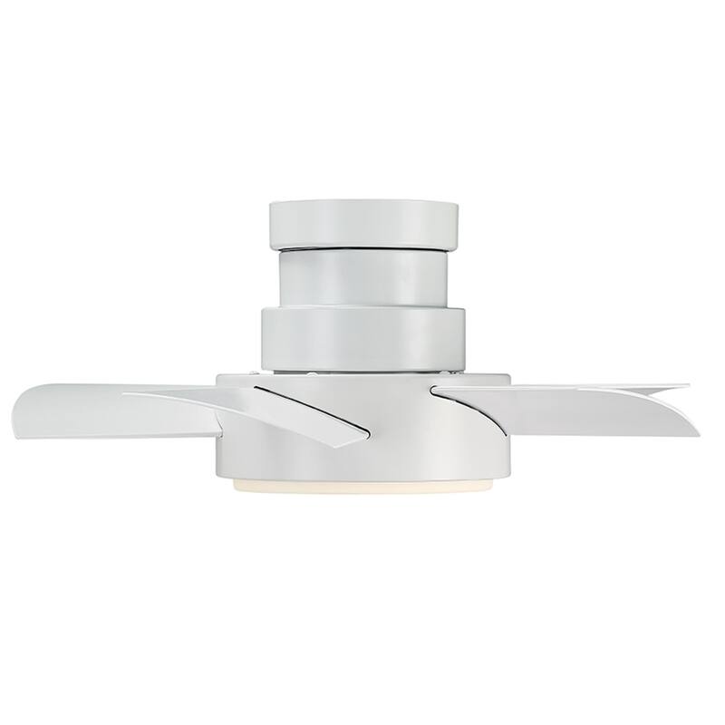 Vox Indoor/Outdoor 5-Blade Smart Flush Mount Ceiling Fan 26in with 3000 LED and Remote Control - 26