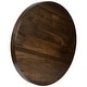 preview thumbnail 18 of 19, Round Black Walnut Wood Serving Tray Ottoman Tray with Handles