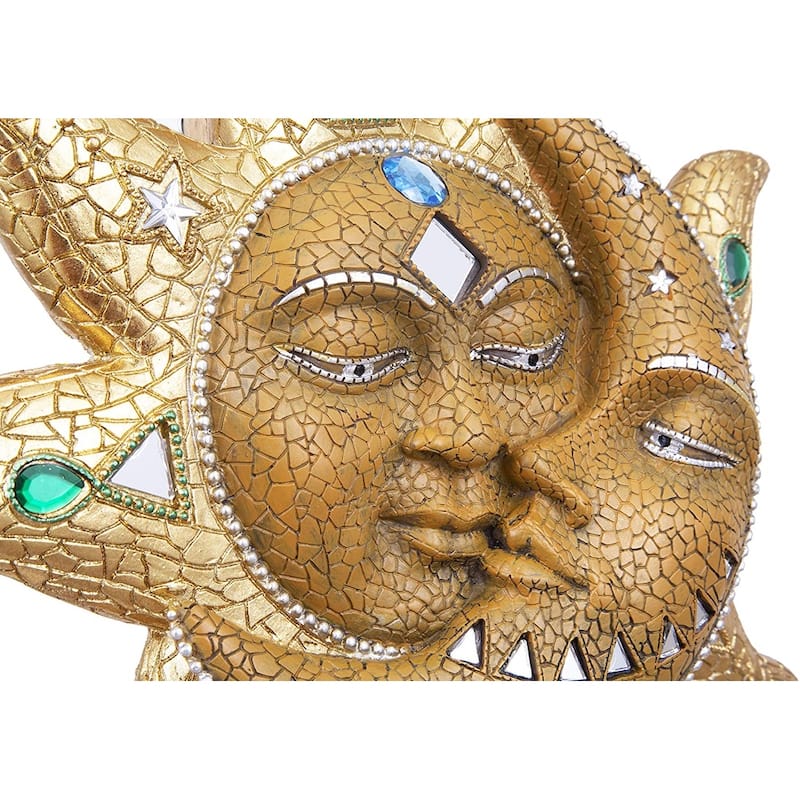Q-Max Mosaic Sun and Moon Wall Decor