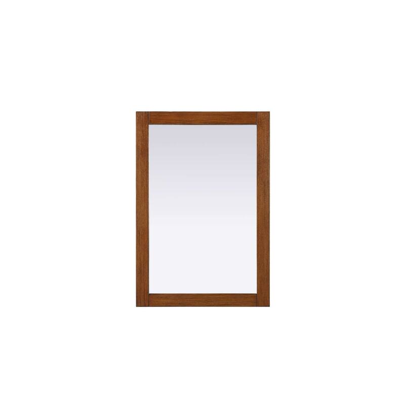 Solene Wooden Rectangle Mirror - Brandy Walnut - 22" x 32"