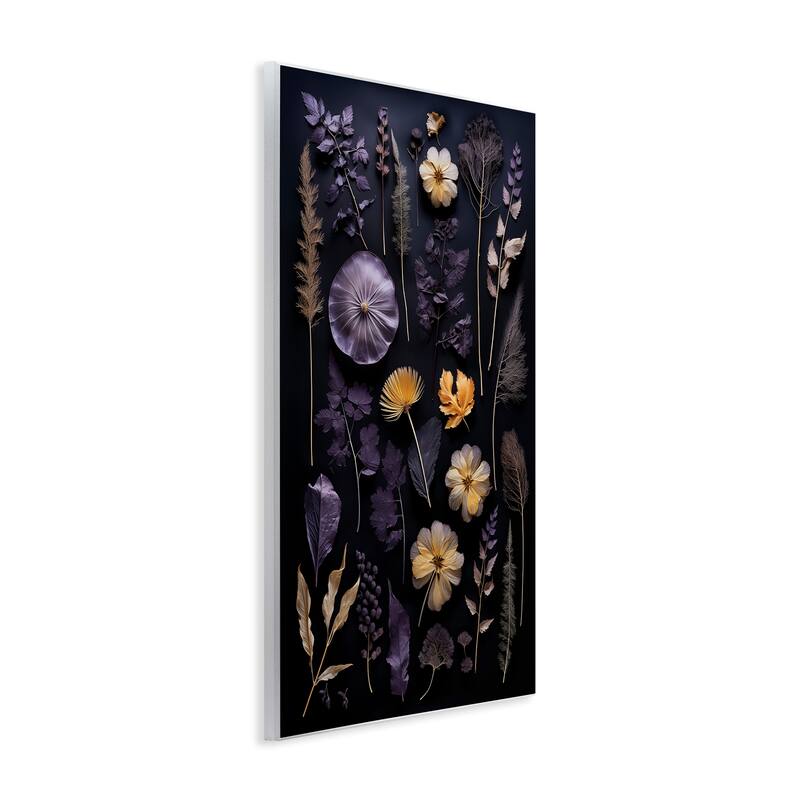 Stupell Flower Specimens on Black Wall Plaque Art Design By Heidi Kuntz