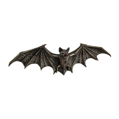 Mechanical Steampunk Vampire Bat Bronze Finish Wall Sculpture Mechanical Steampunk Vampire Bat Bronze Finish Wall Sculpture