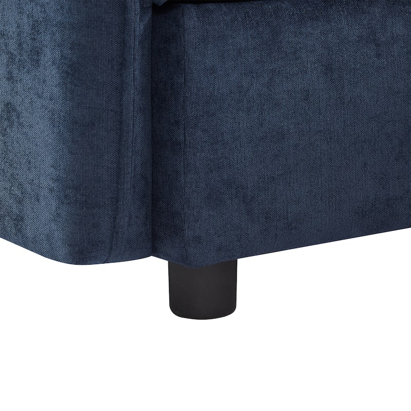U-Shaped Modular Storage Sectional Sofa, Double-Layer Cushion Couch Bed