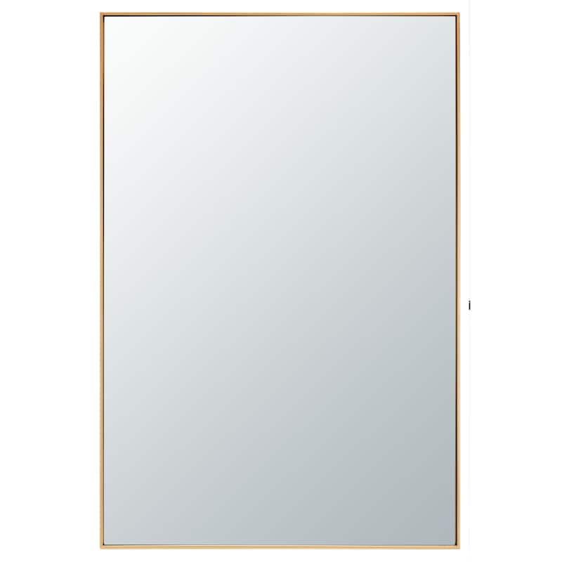SAFAVIEH Shaniqua 24 x 36-inch Rectangular Mirror - 0.8" W x 24" D x 36" H - Gold - 1Wx24Dx36H